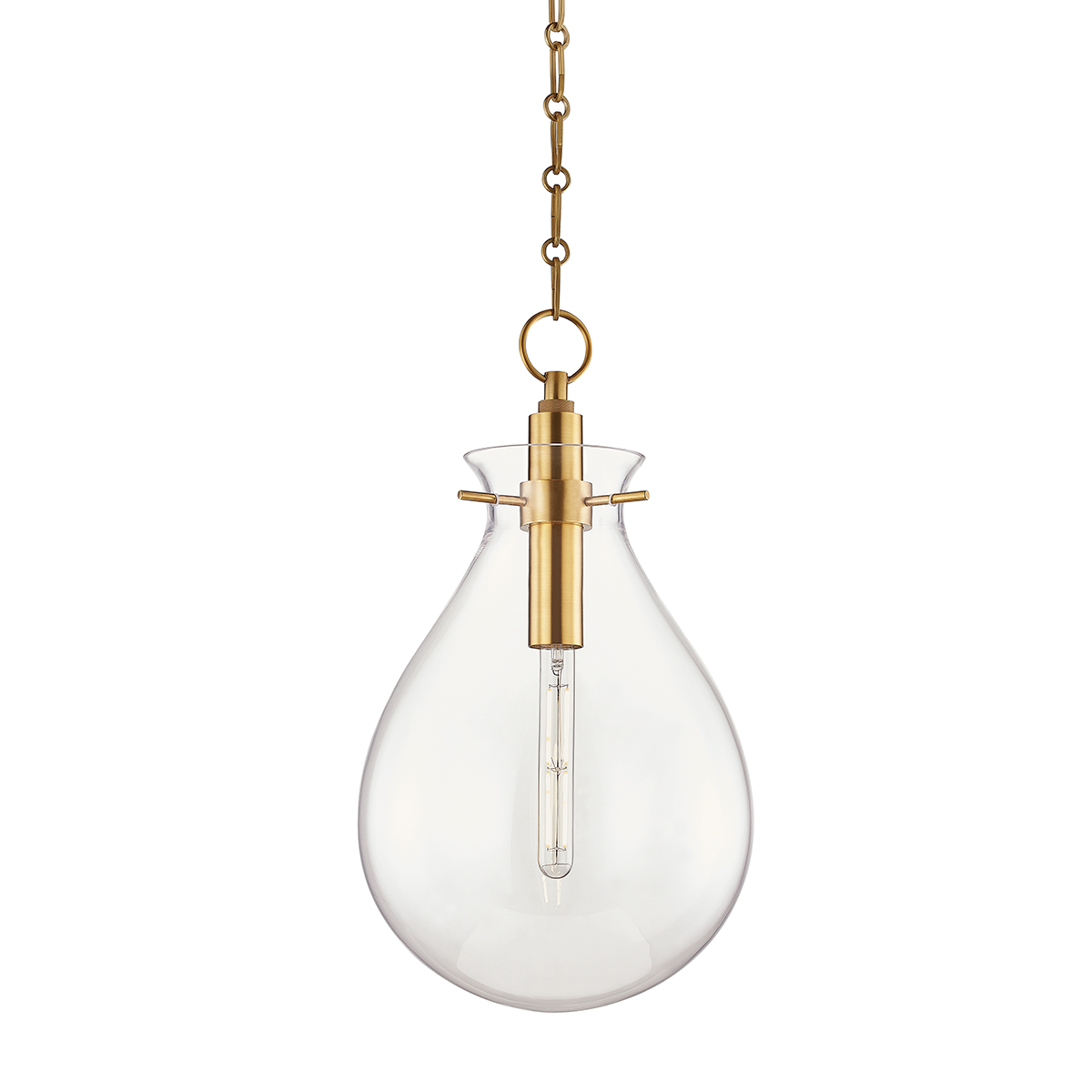 Ivy pendant-Aged Brass M