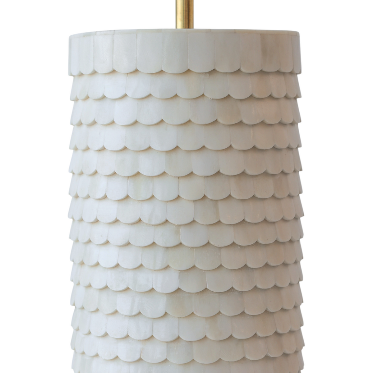 Scalloped Bone Lamp Base