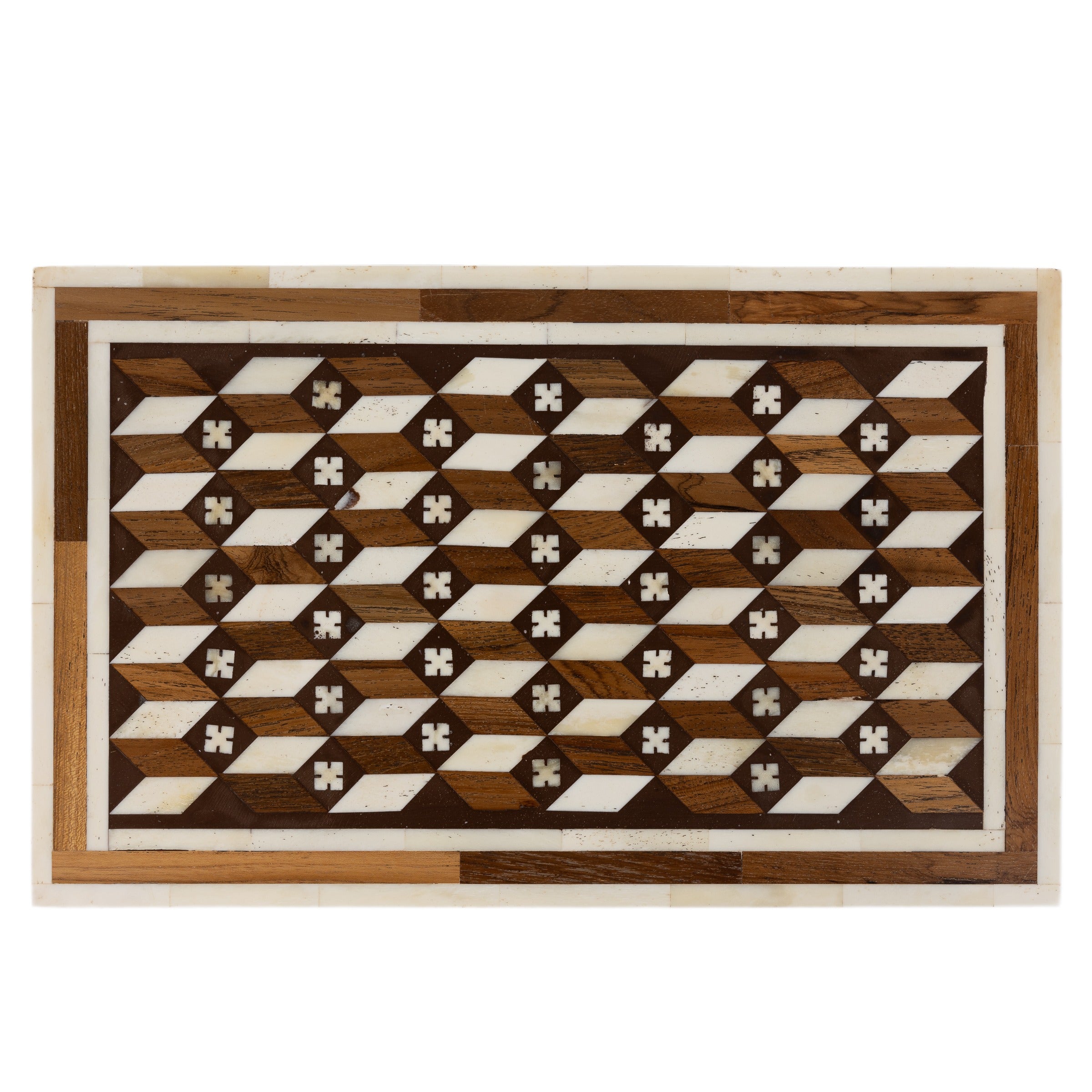 Edward Teak & Bone Inlay Box