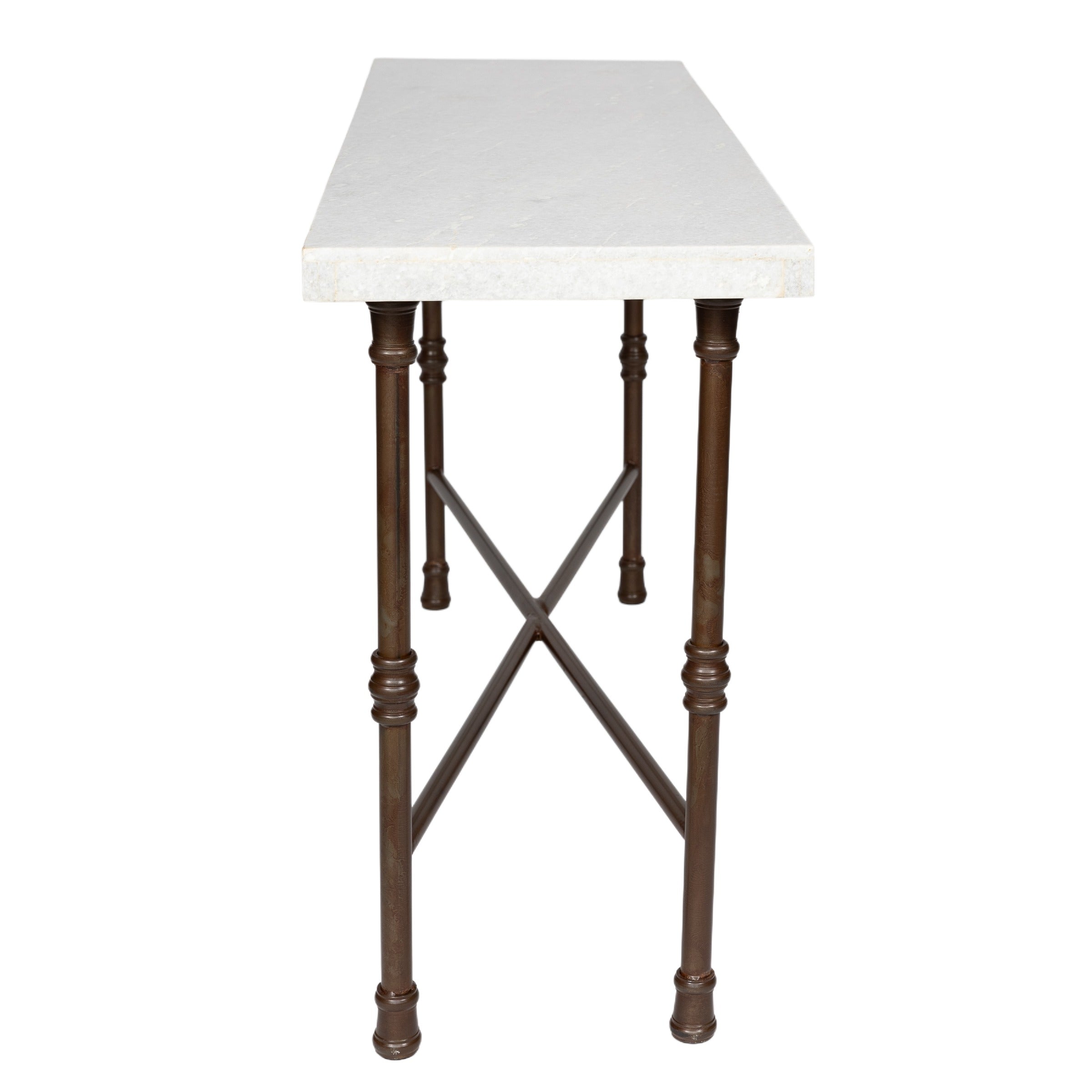 Iron And Marble Console Table