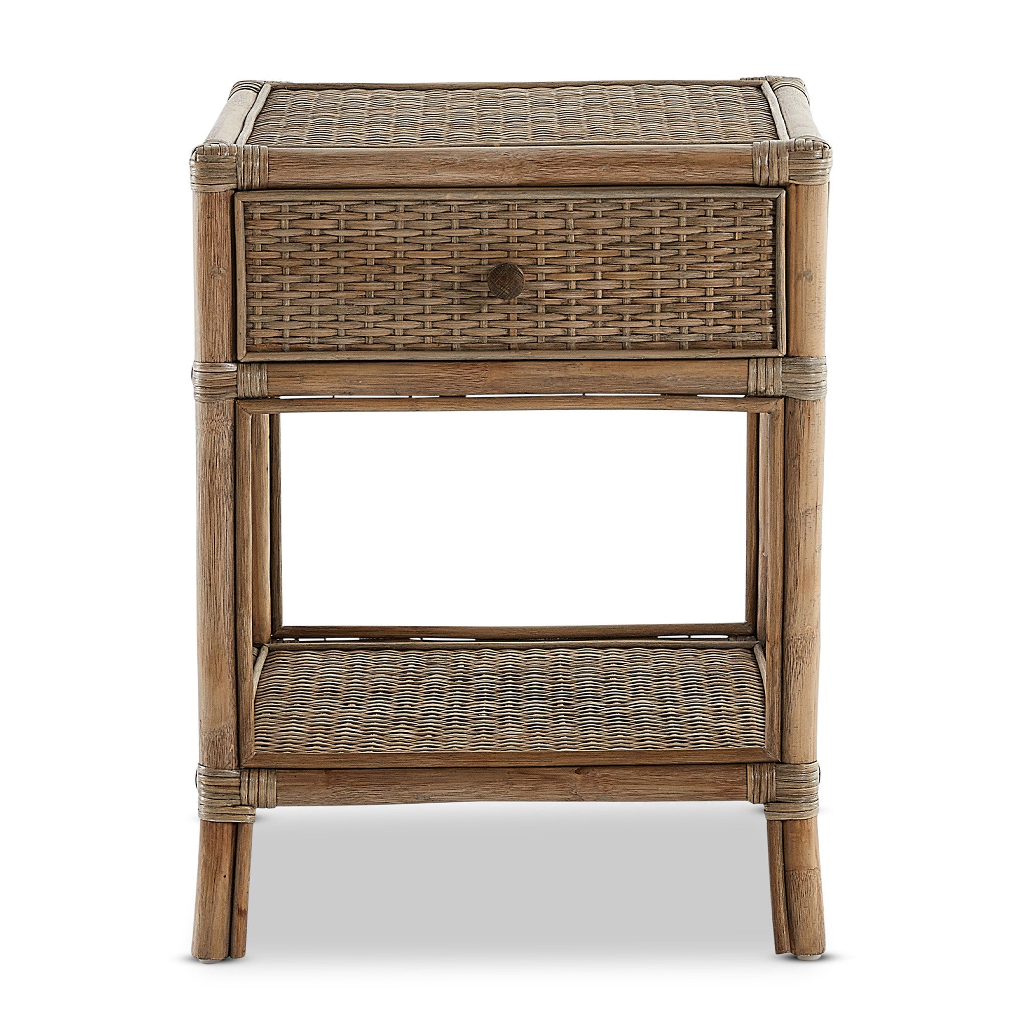 Amara Bedside Table Mud Grey