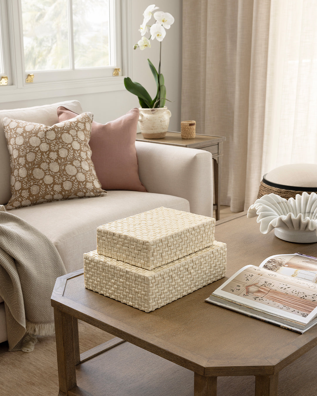 Arden Cream Textured Box