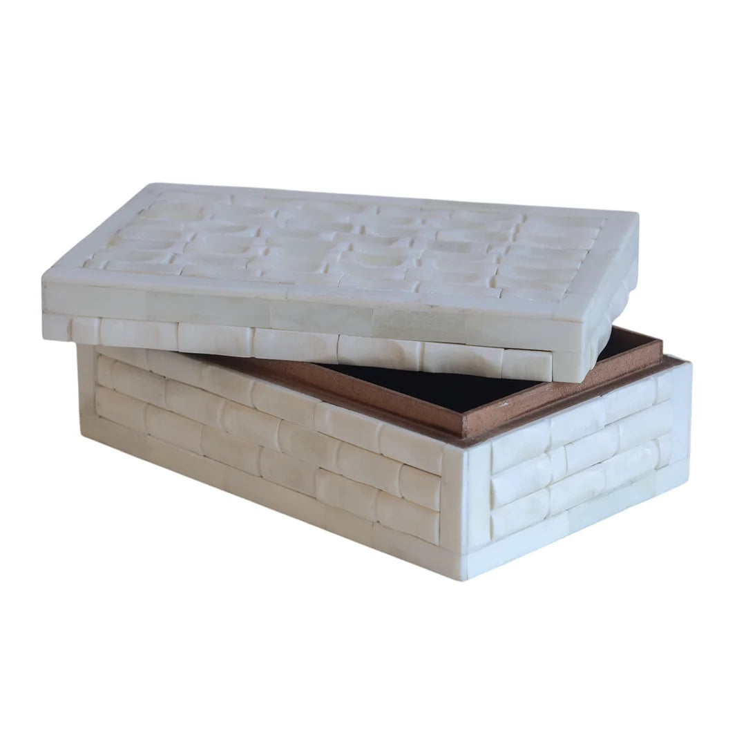 Bamboo Pattern Bone Box