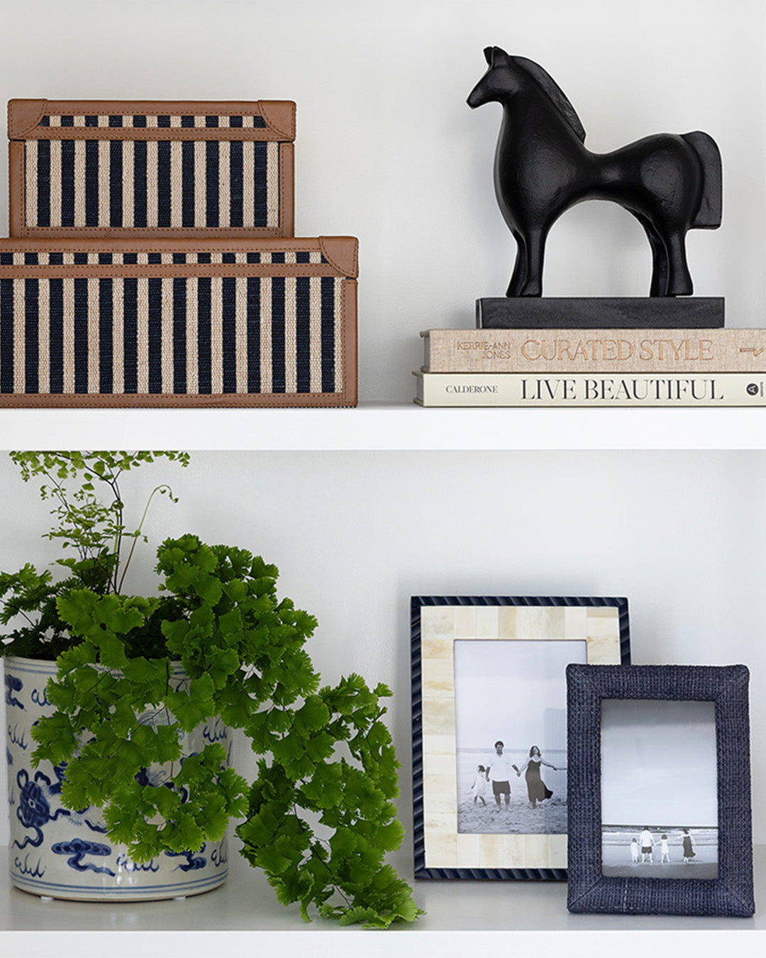 Coastal Blue Bone Photo Frame