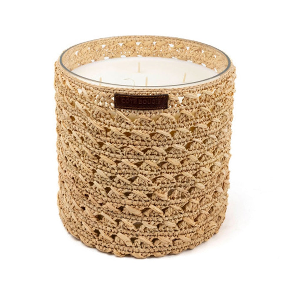 Zina Raffia Candle XL