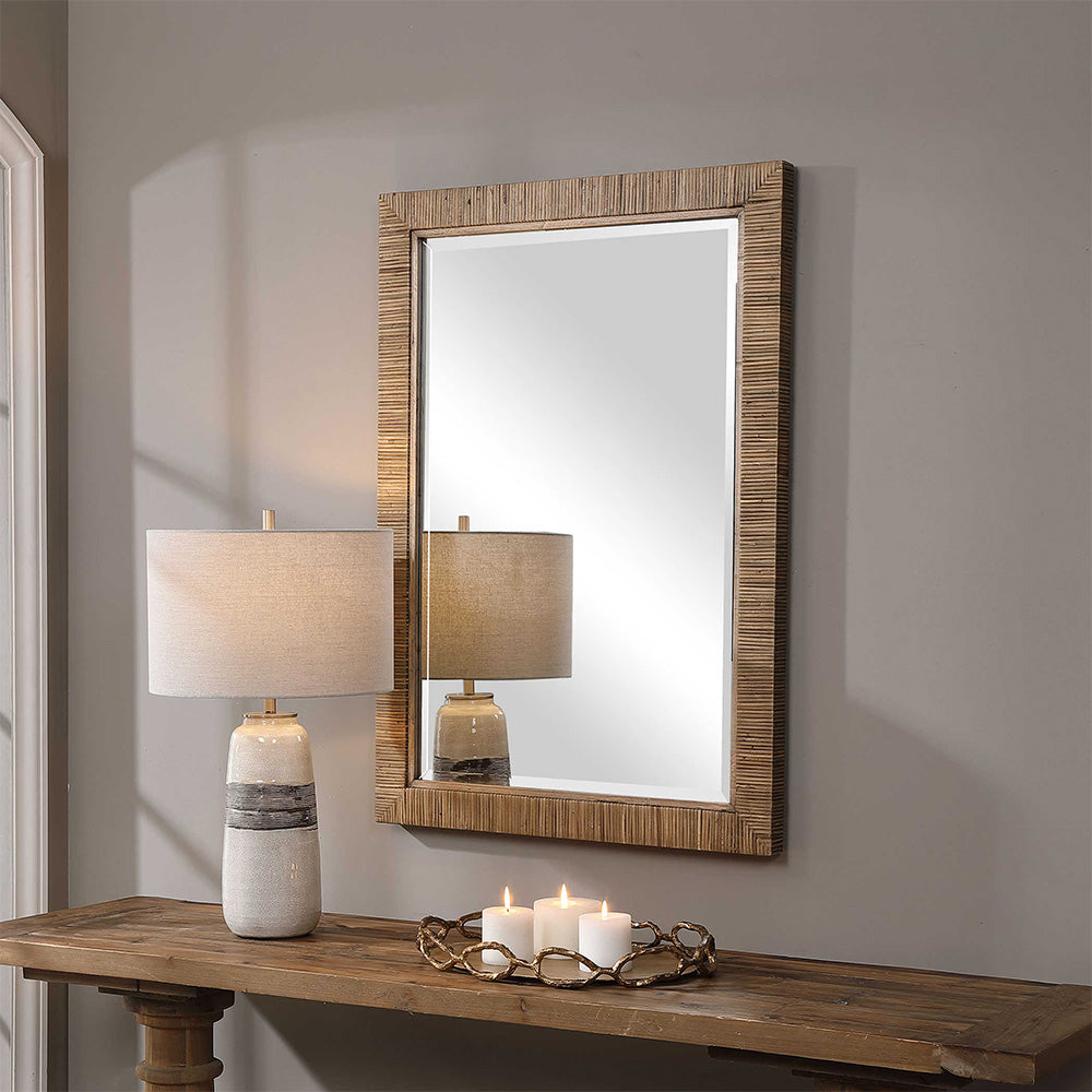 Cape Rattan Mirror