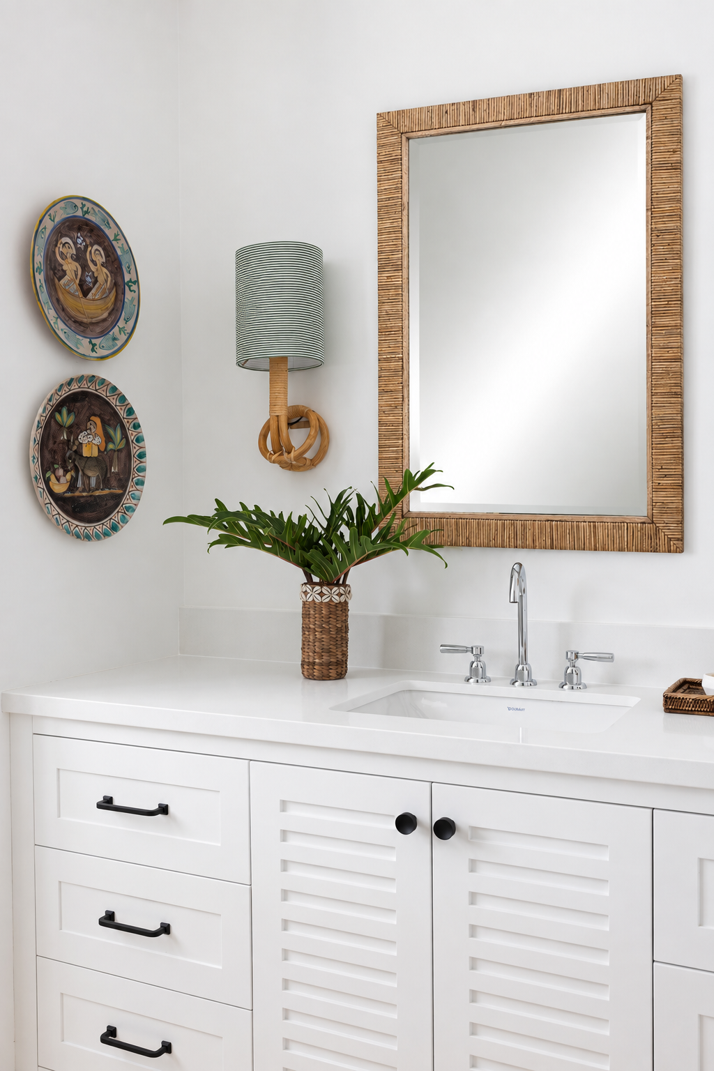 Cape Rattan Mirror