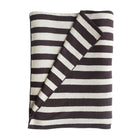 Striped Cotton Throw Chocolate