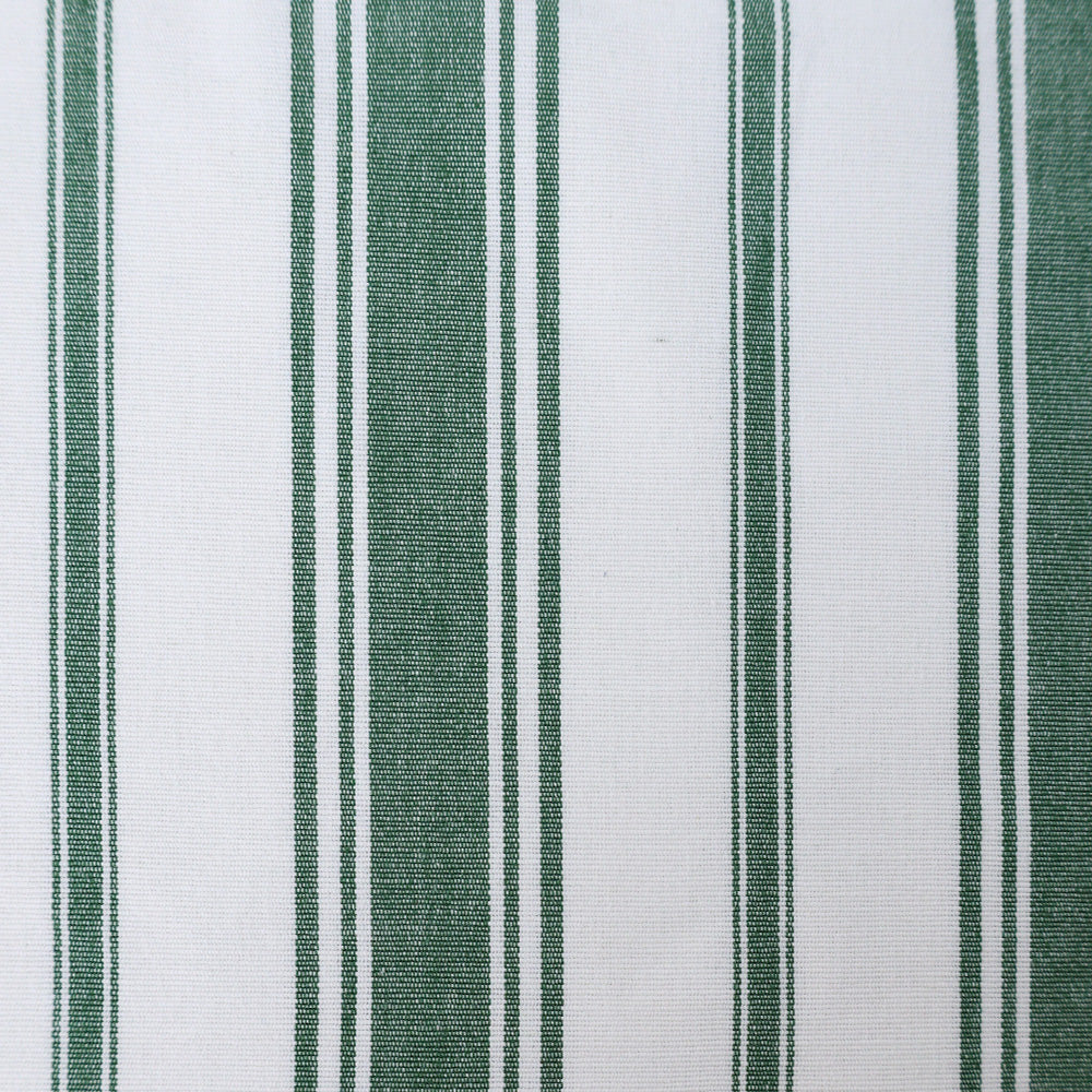 Classic Green Striped Cushion