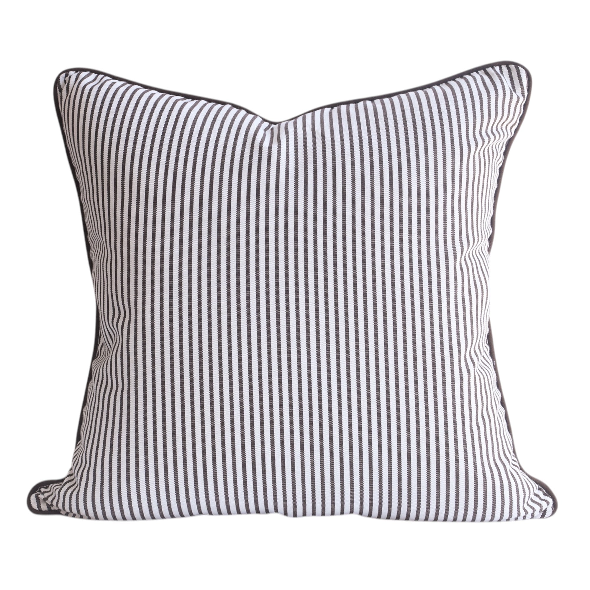 Cocoa Striped Outdoor Cushion