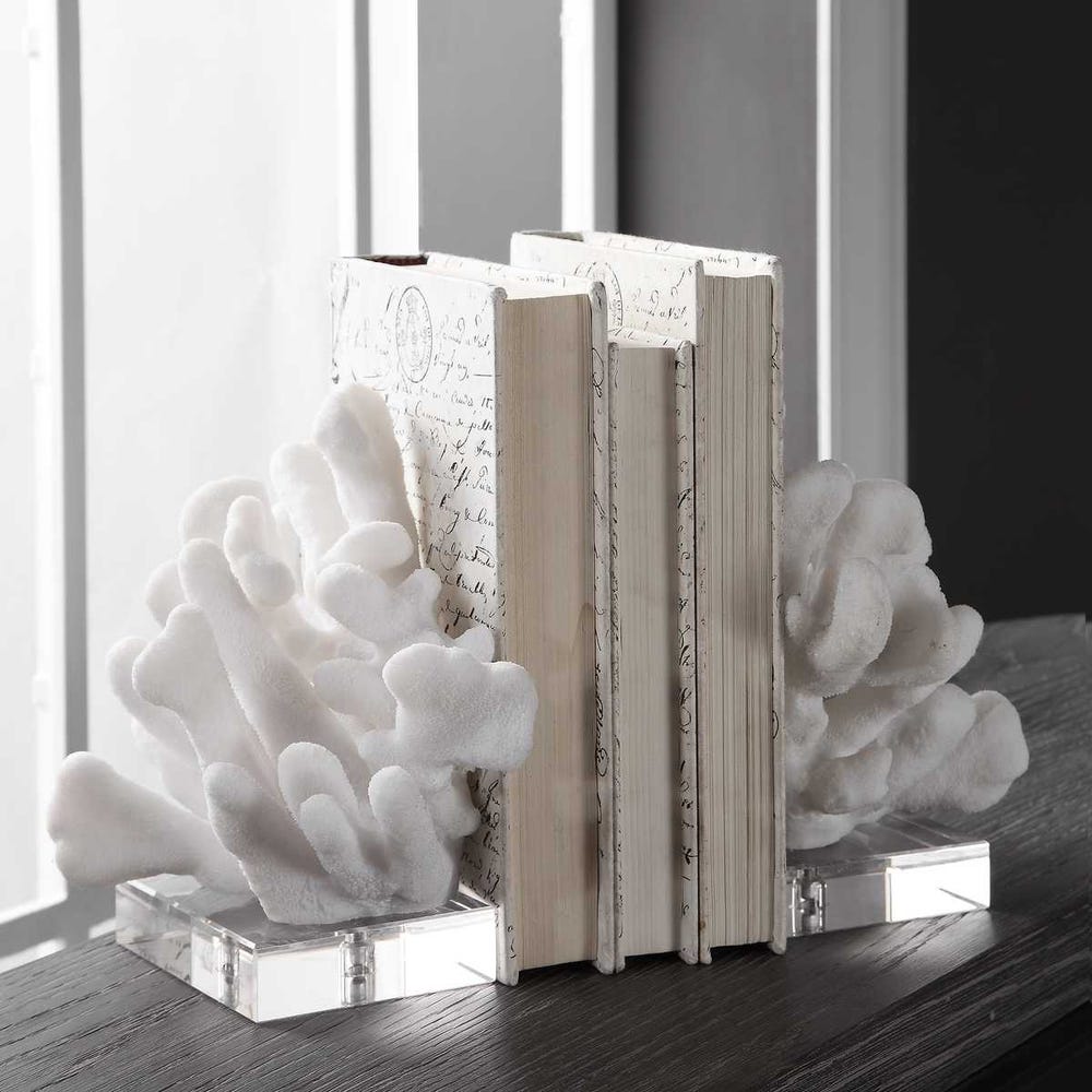 Coral Bookends