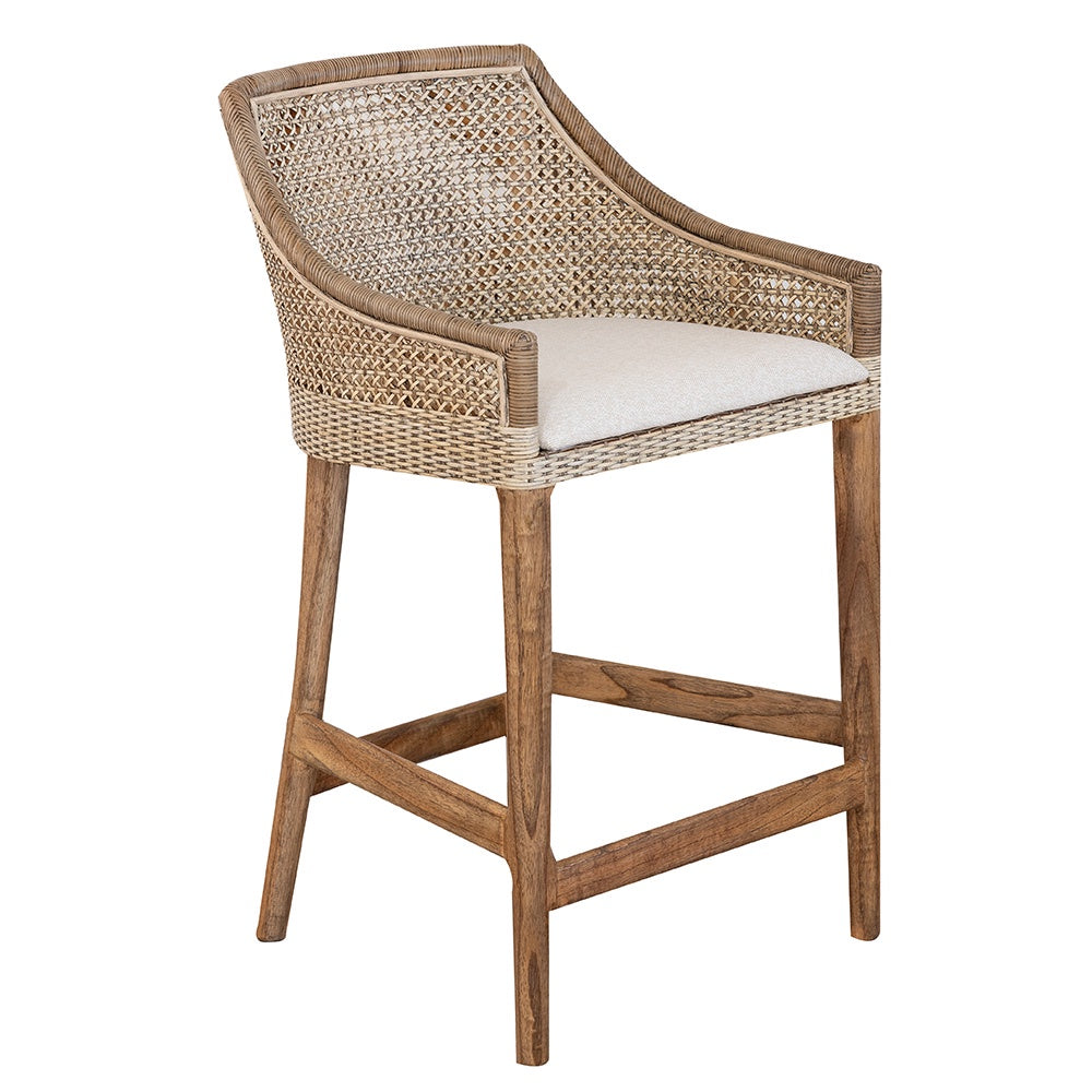 Della Woven Bar Stool