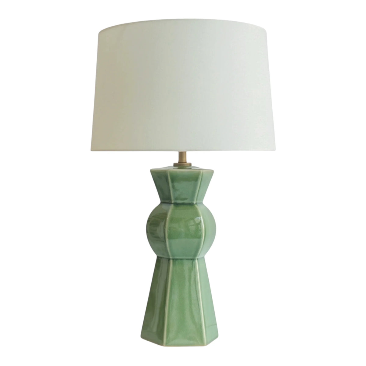 Green Geometric Lamp