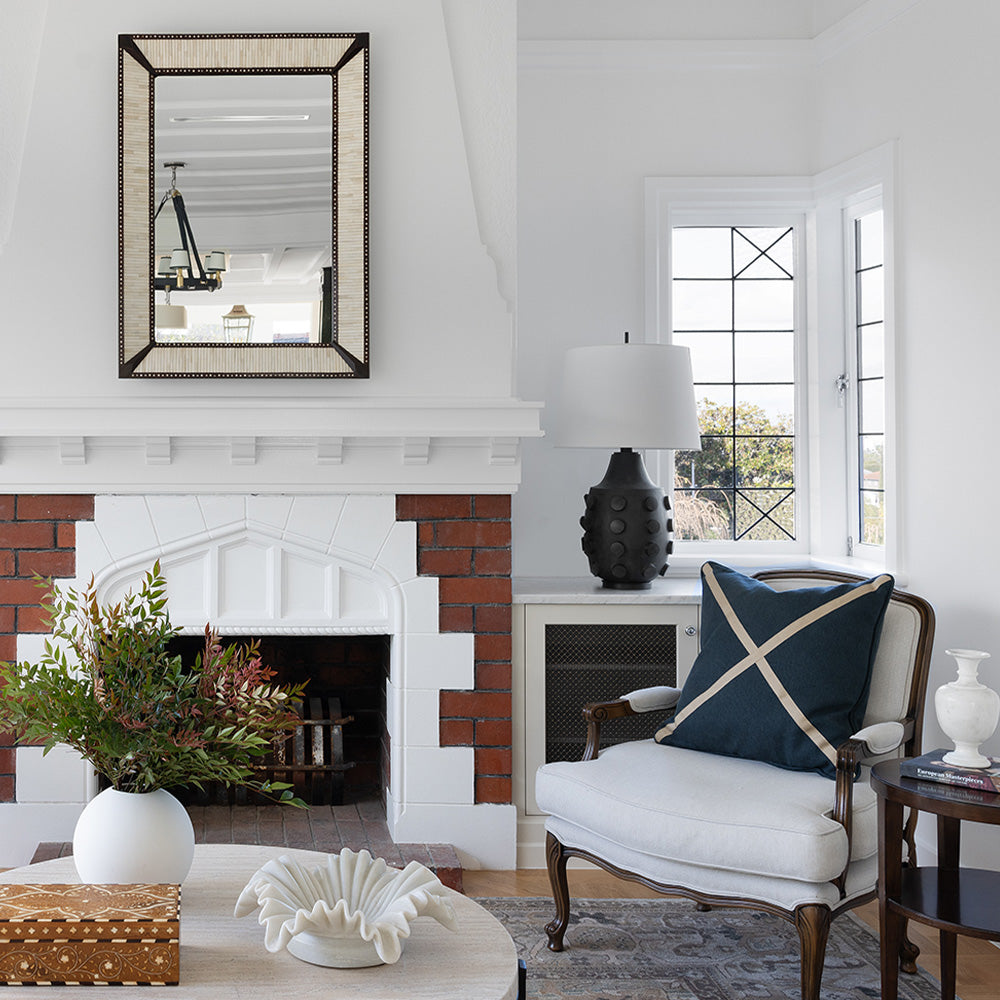 Henley Rectangular Bone Mirror