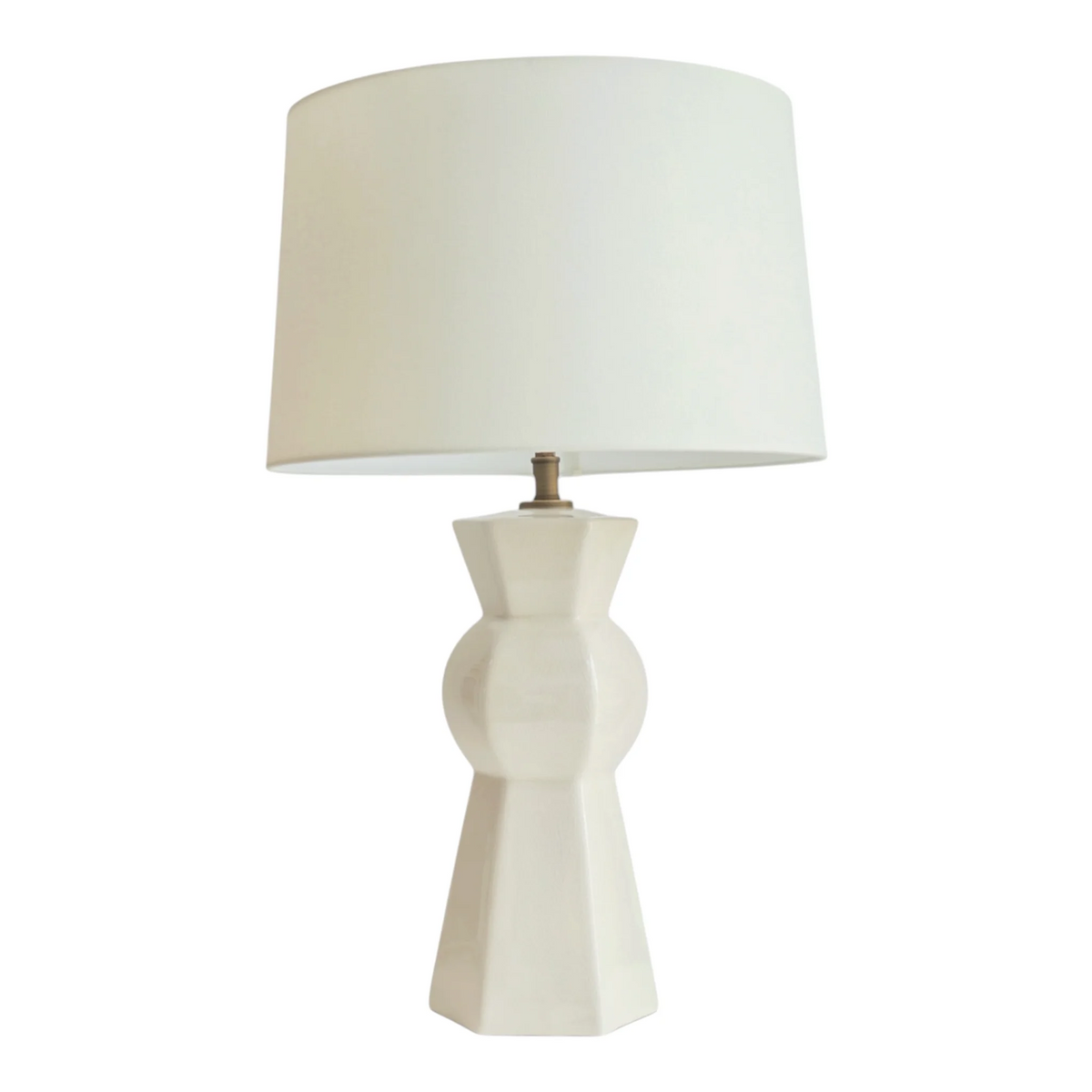 Ivory Geometric Lamp