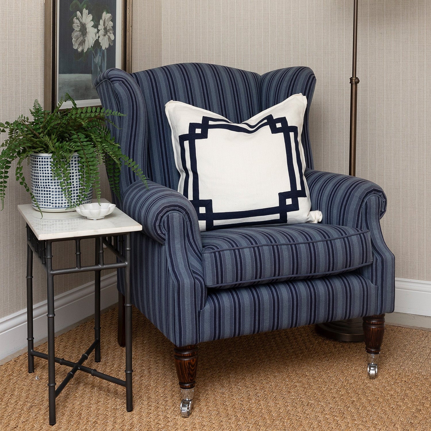 Jameson Iron Marble Side Table