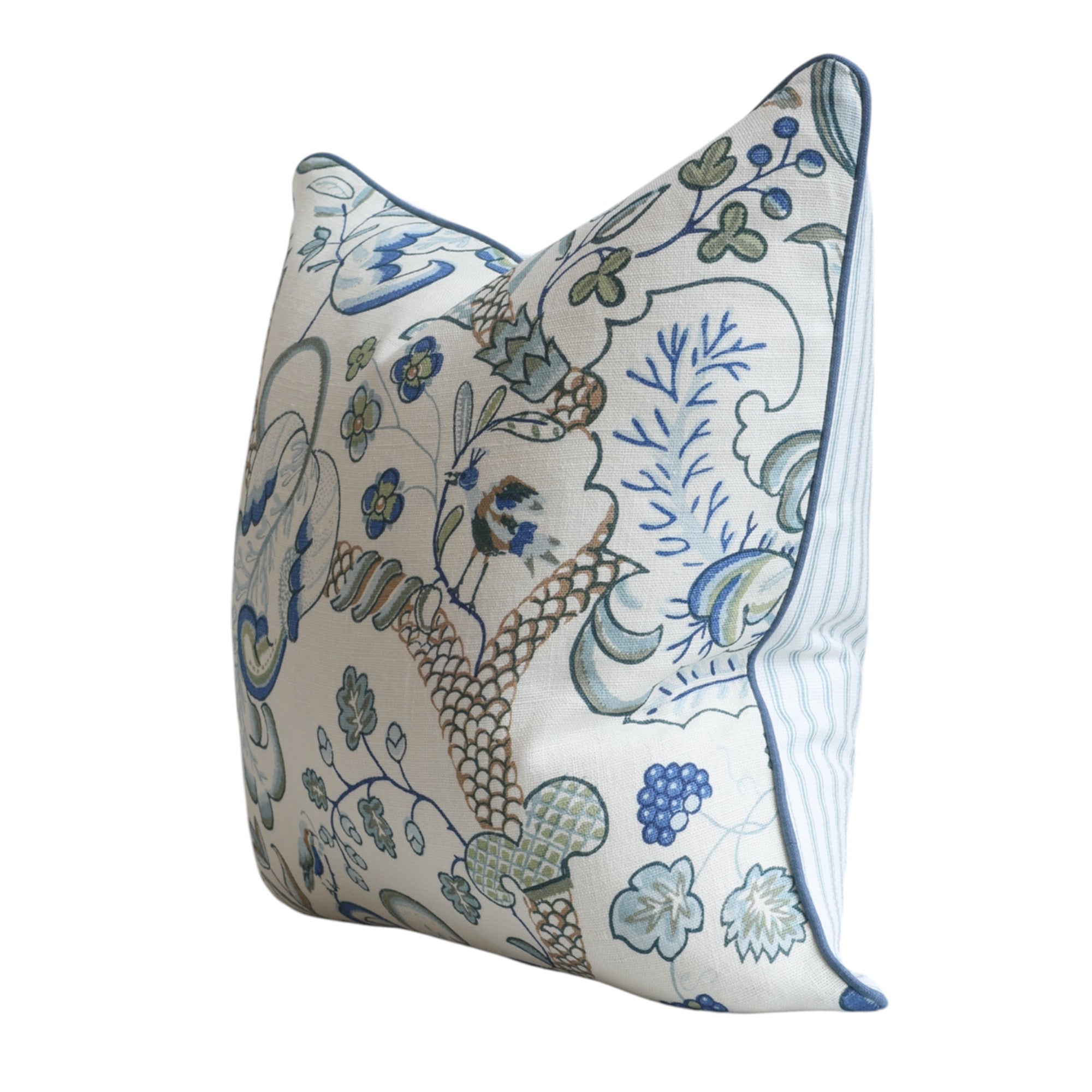 Lana Blue Forest Floral Cushion