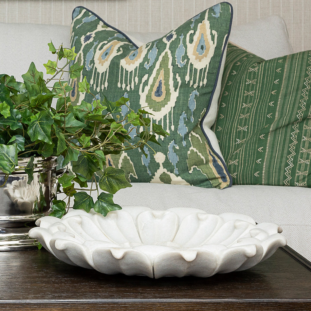 Marble Detailed Flower Bowl