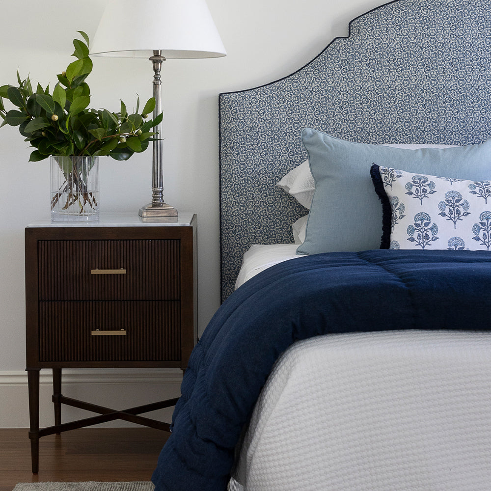 Marble Top Bedside Table