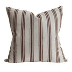 Maria Choc Striped Cushion