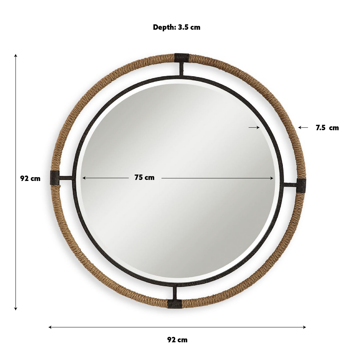 Melville Round Mirror