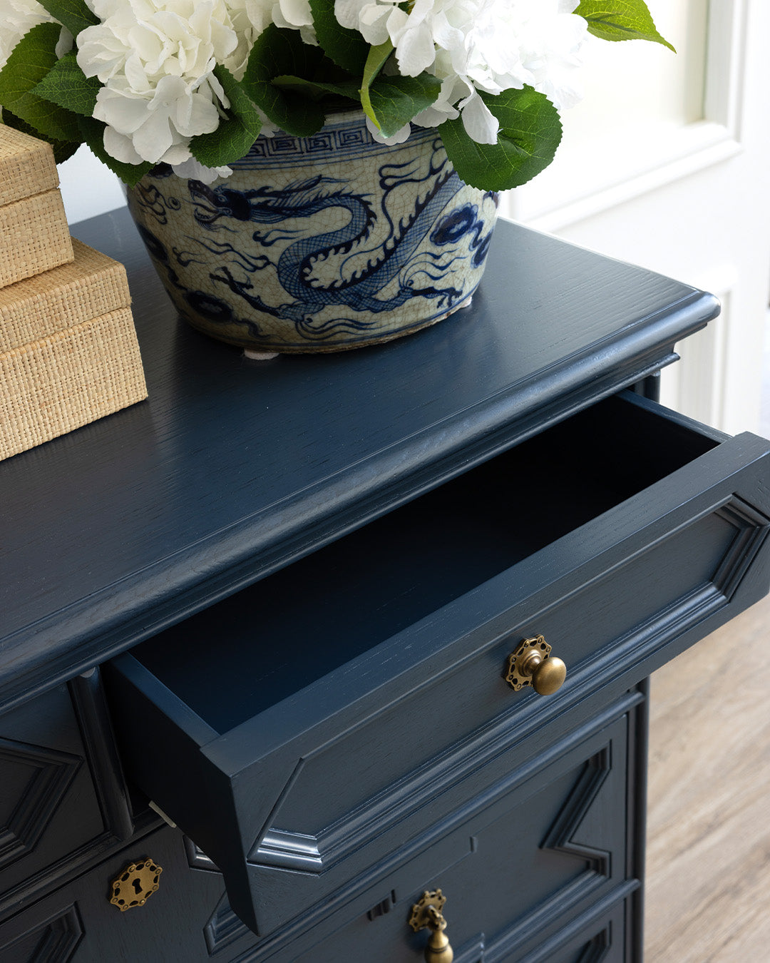 Navy Bordeaux Chest of Drawers