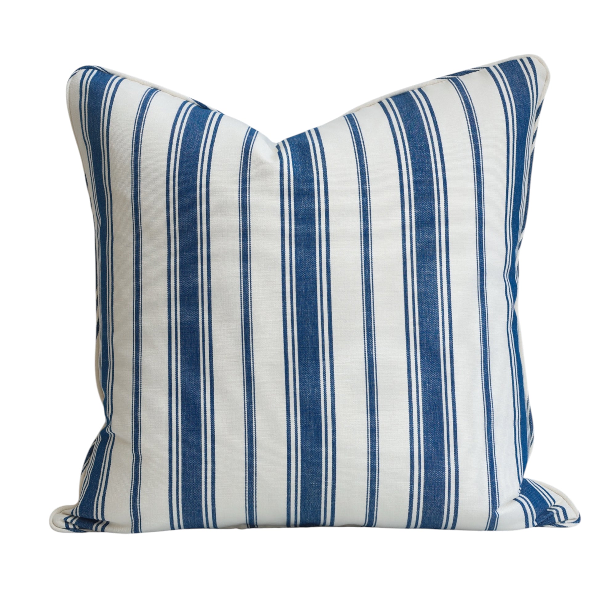 Navy Classic Stripe Cushion