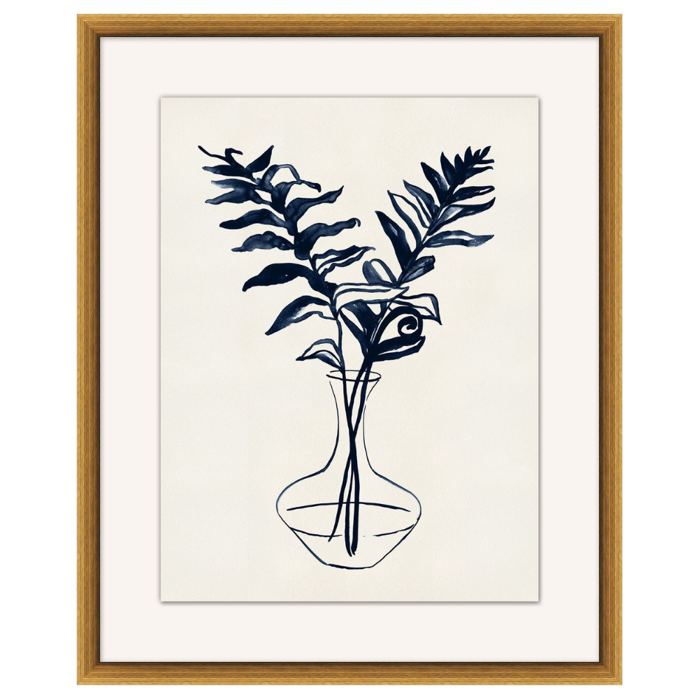 Navy Still Life Floral 3