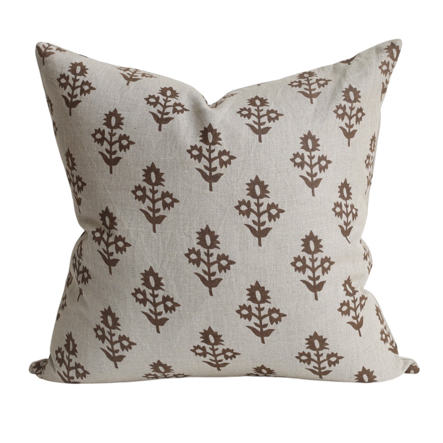 Nora Motif Brown Cushion
