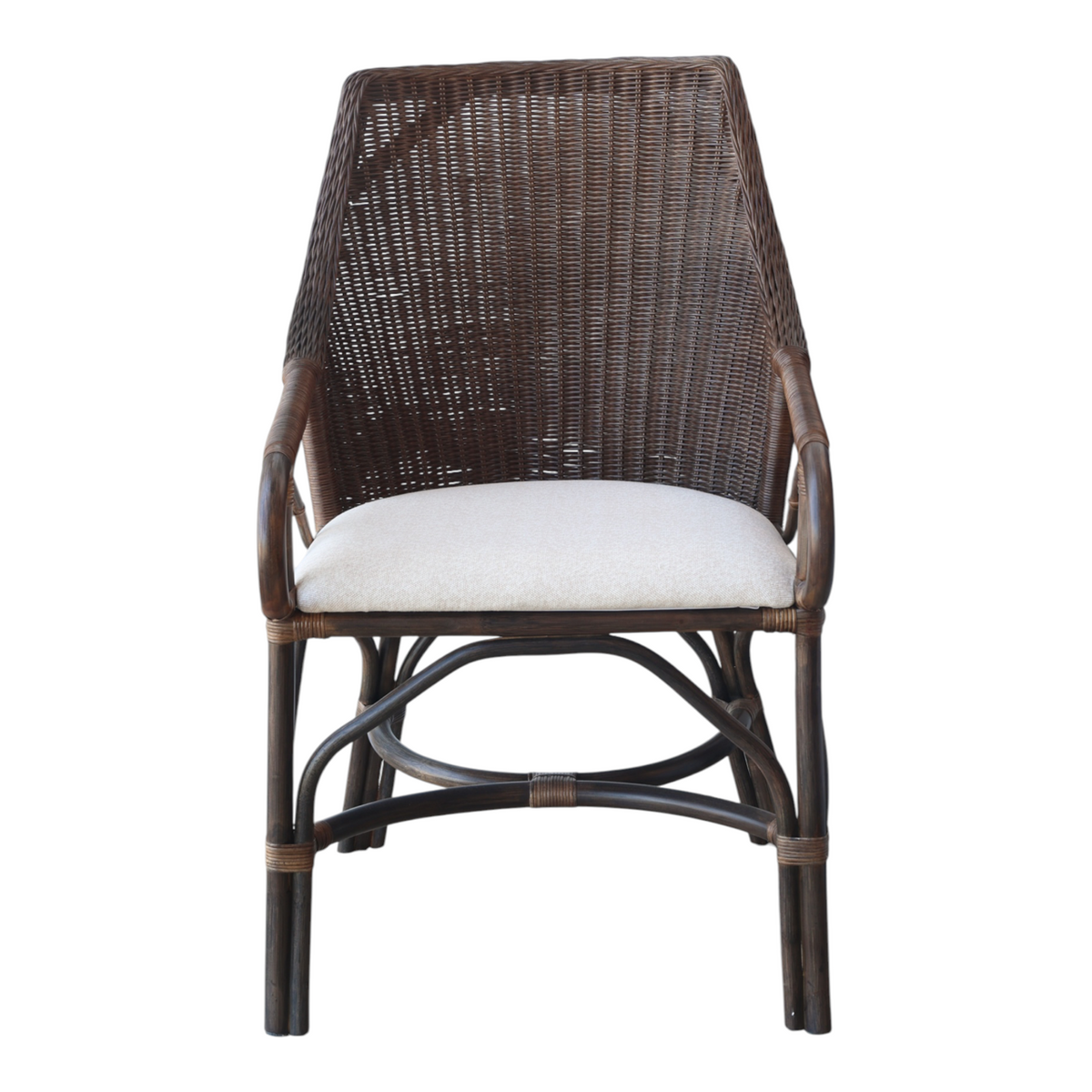 Raffles Dark Rattan Dining Chair
