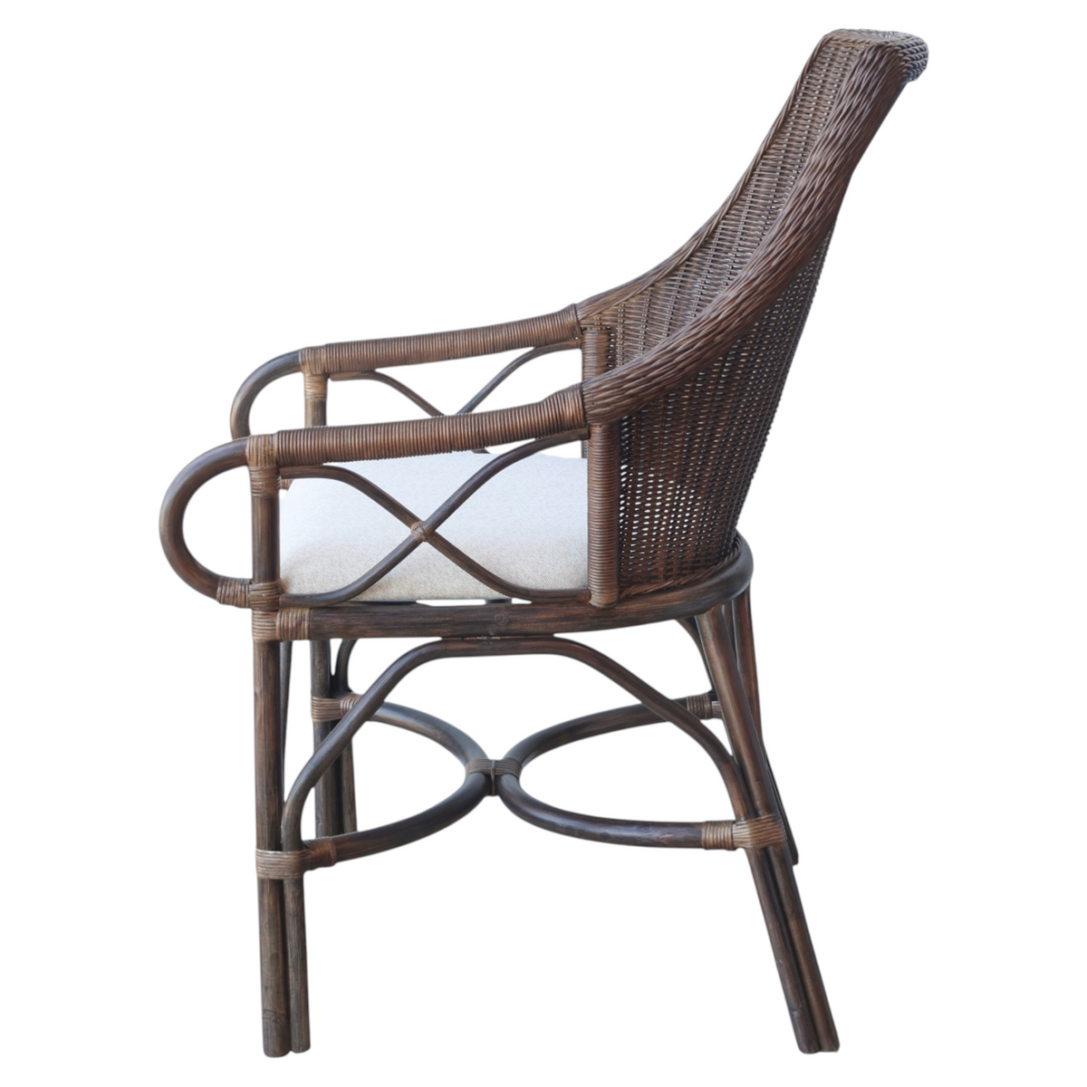 Raffles Dark Rattan Dining Chair