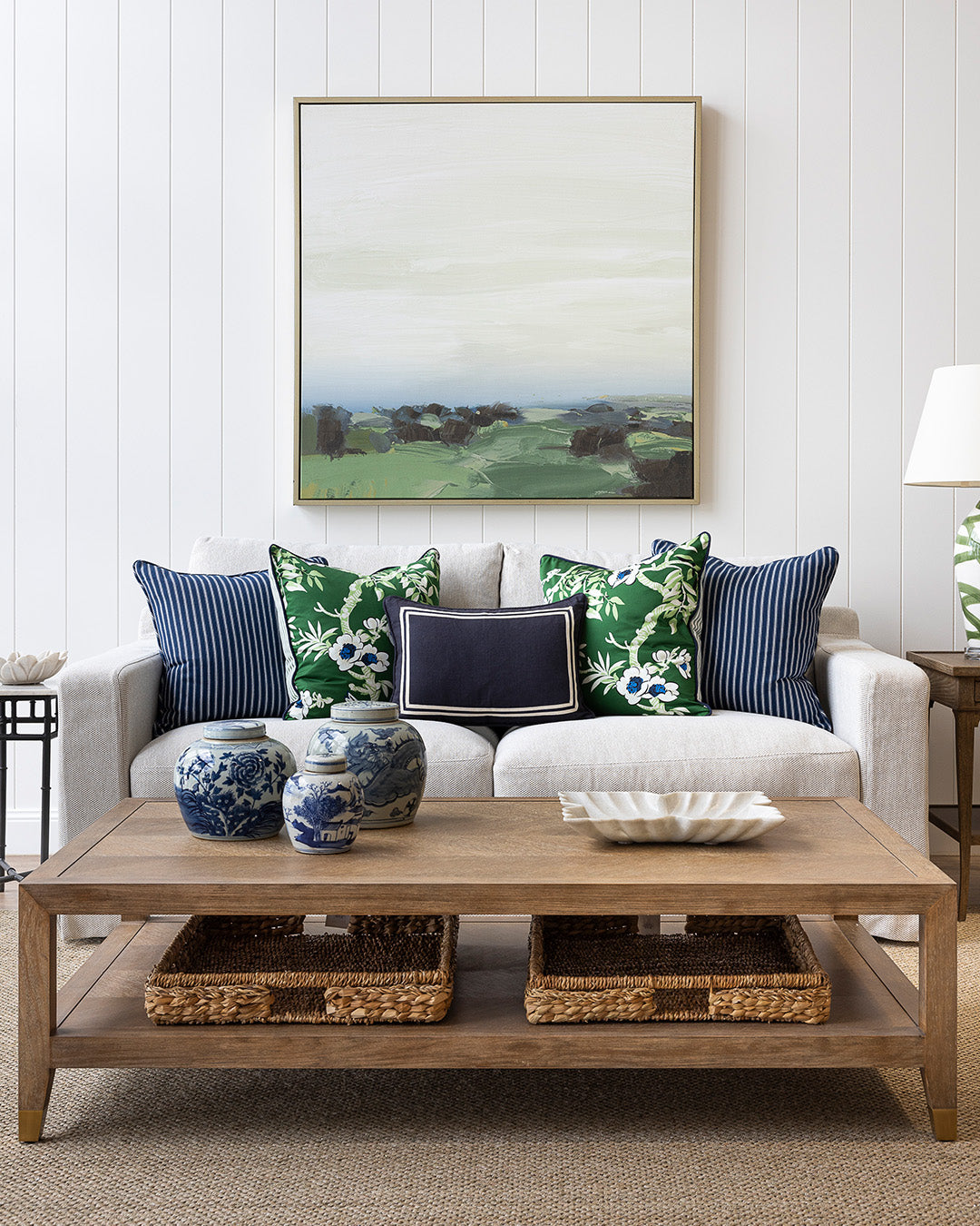 Seagrass & Hyacinth Tray L