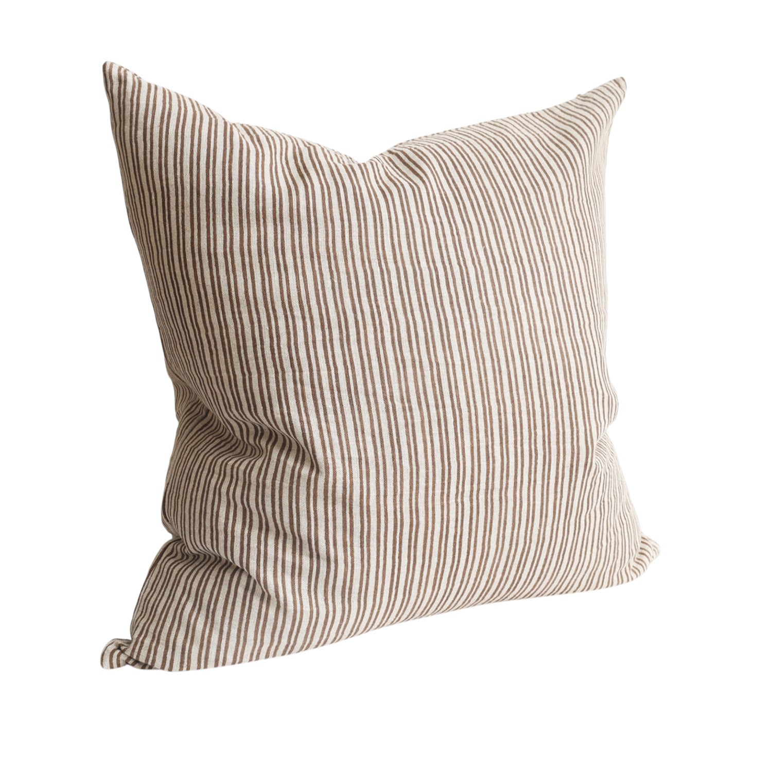 Walter Chocolate Stripe Cushion