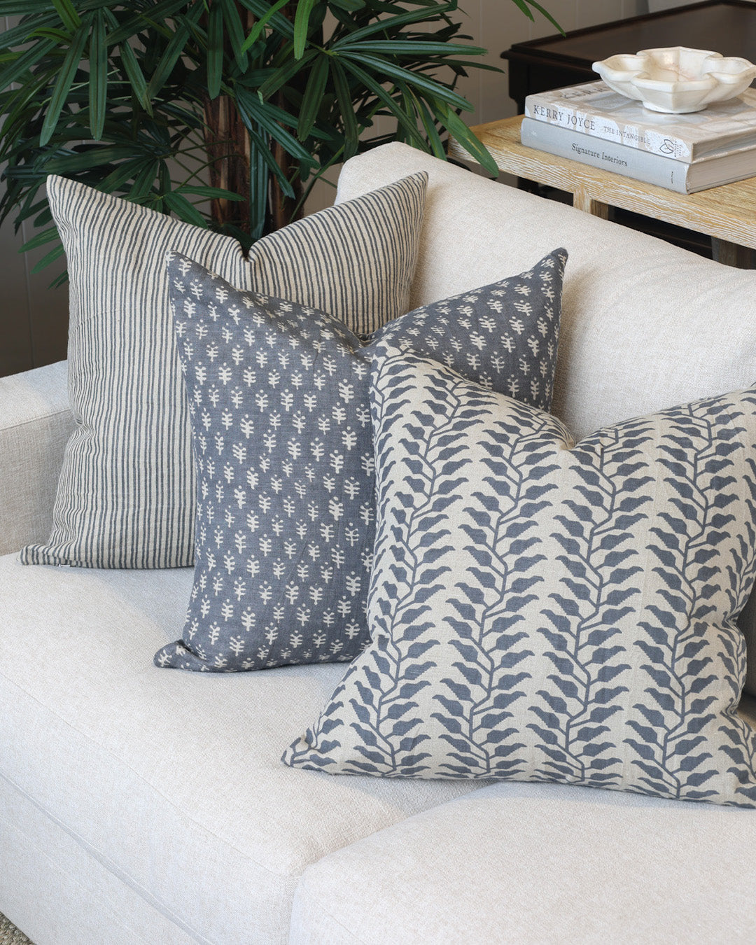 Walter Blue Stripe Cushion