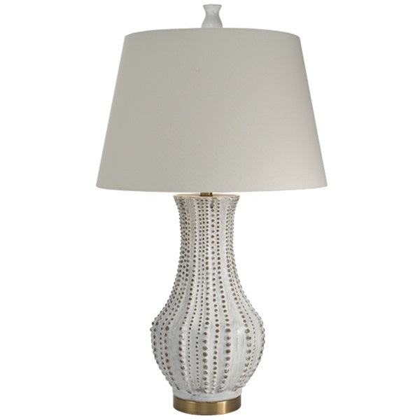 Anthia Textured White Lamp