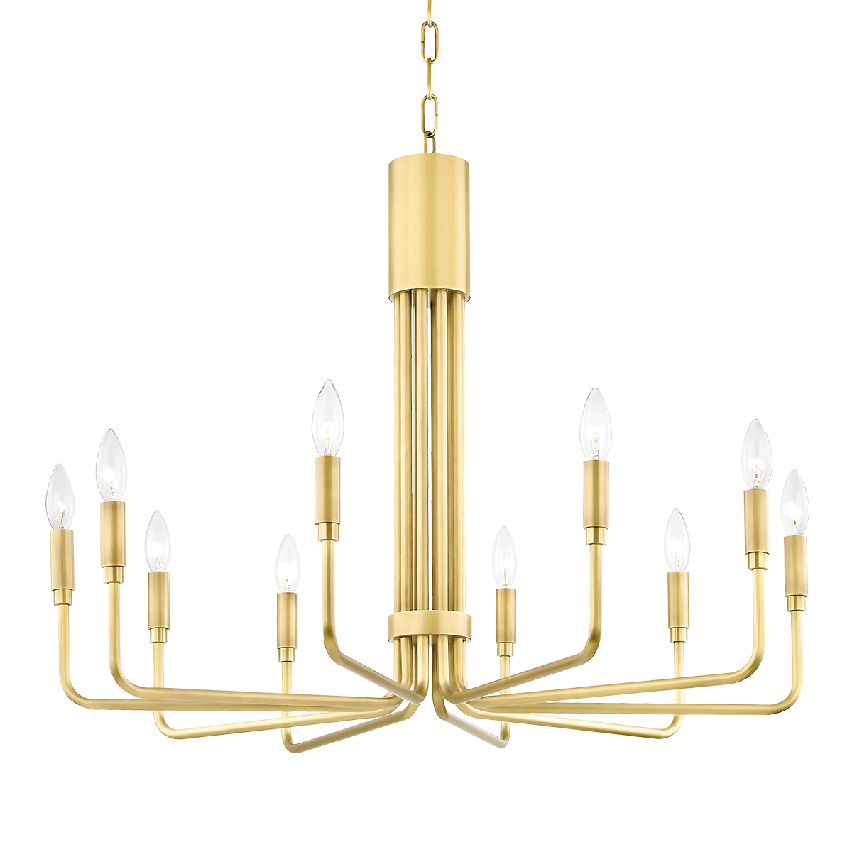 Brigitte chandelier - Aged Brass 10