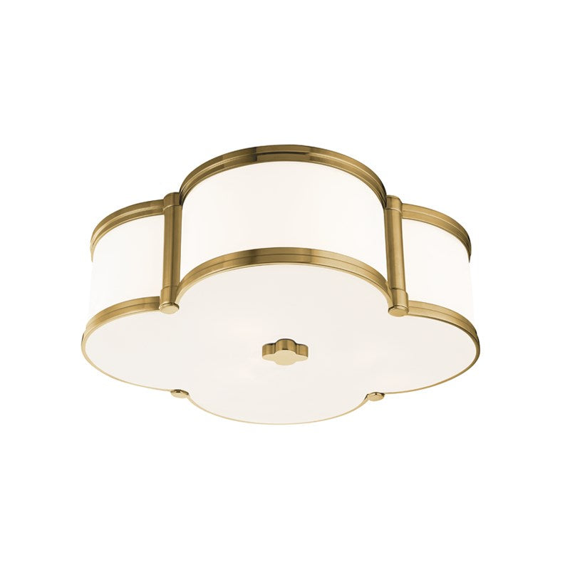 Chandler flush mount Aged Brass