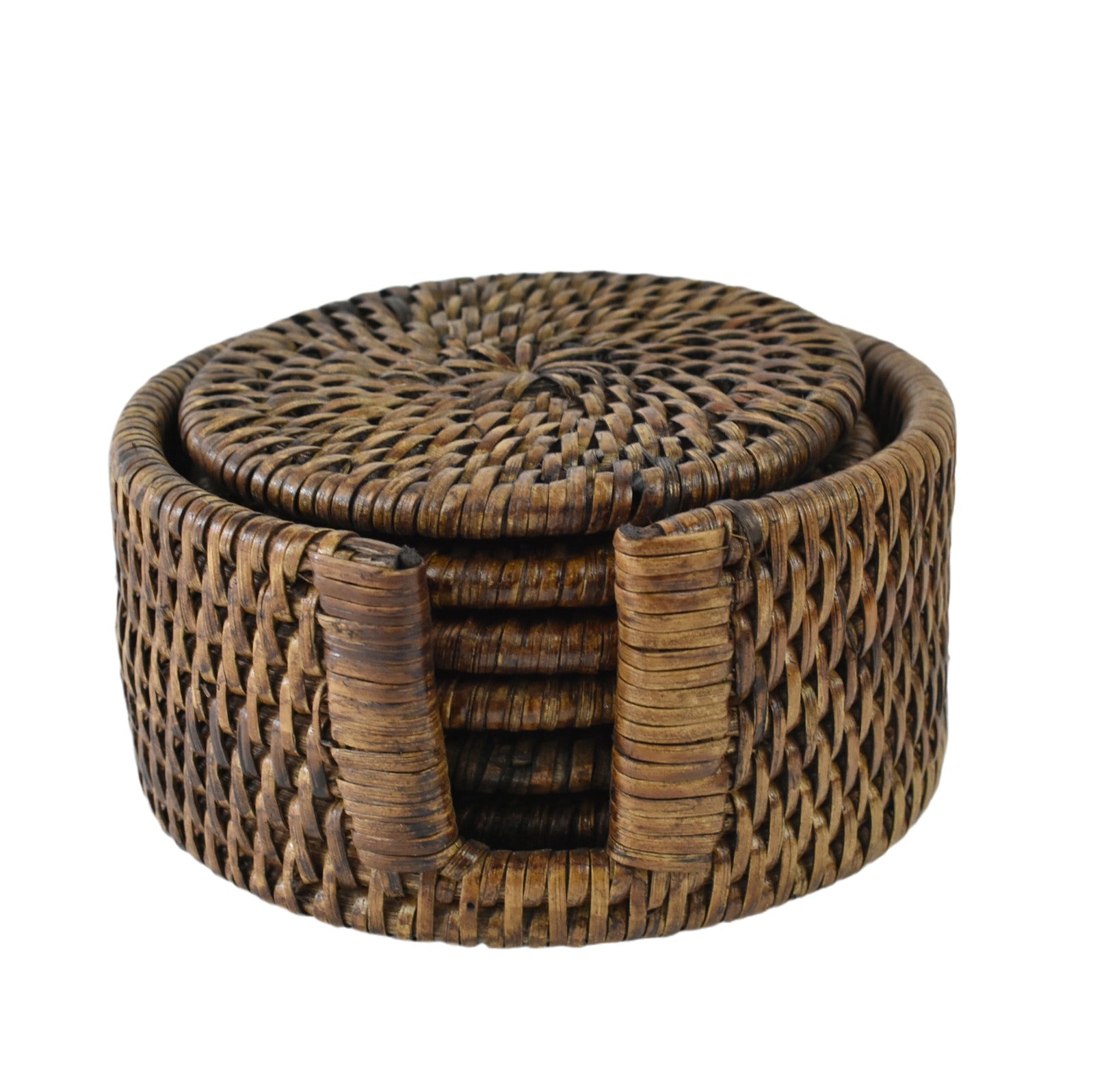 Dark Rattan Coasters