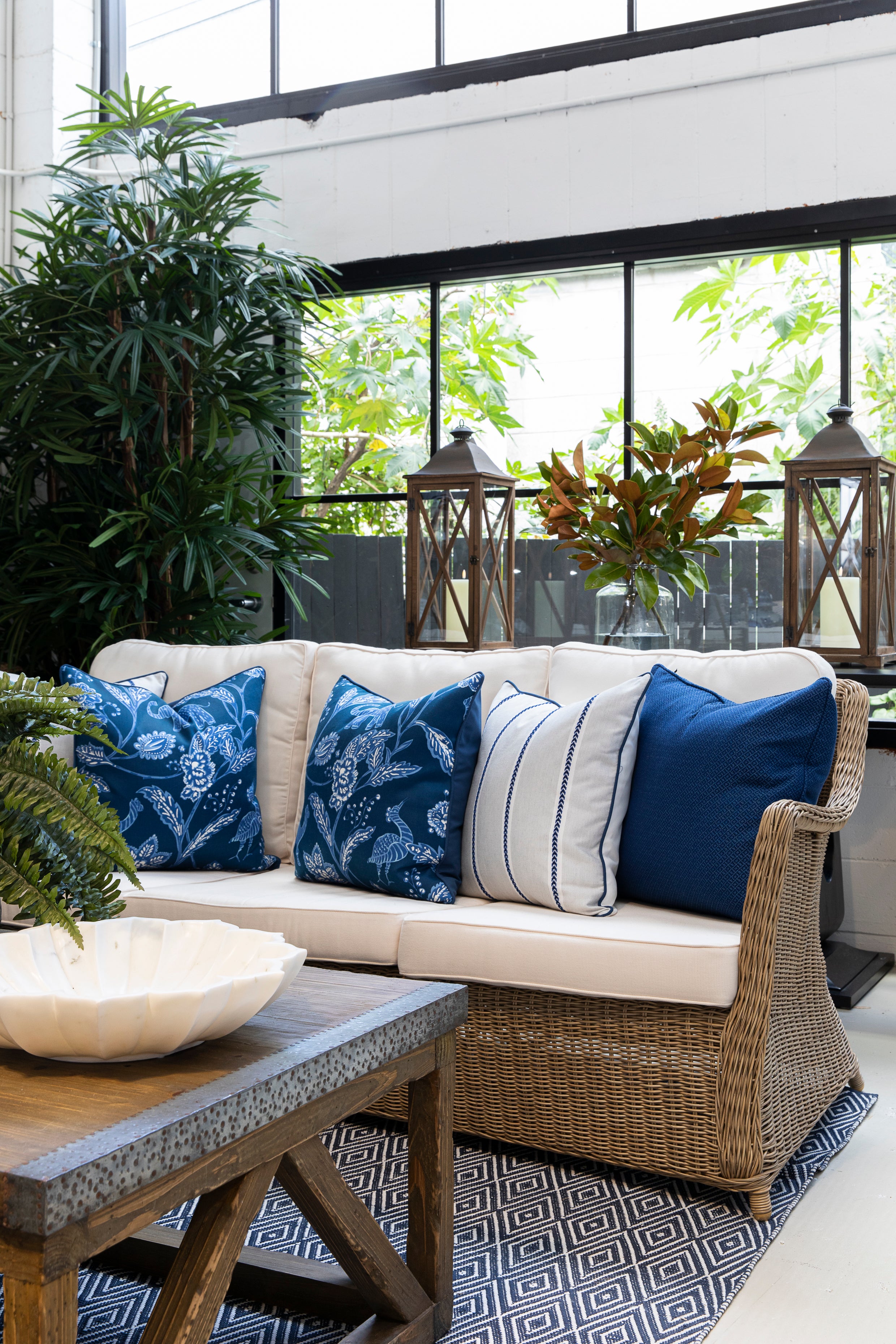 Cayman Outdoor Cane 3 Seater - Highgate House Online - Furniture