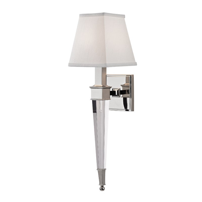 Ruskin wall sconce-Polished Nickel
